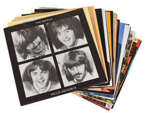 Lot #2362 Brad Delp's Beatles Singles Collection Vinyl Set - Image 2