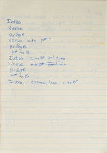 Lot #2348 Brad Delp's Handwritten Lyric Notebook - Image 2