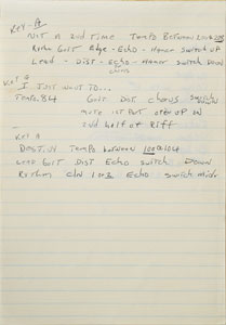 Lot #2348 Brad Delp's Handwritten Lyric Notebook - Image 3