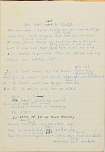 Lot #2348 Brad Delp's Handwritten Lyric Notebook - Image 6