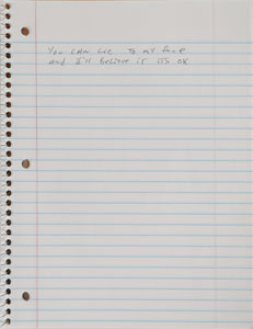 Lot #2338 Brad Delp's Notebook with Handwritten Notes and Lyrics - Image 6