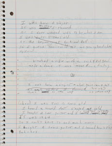 Lot #2338 Brad Delp's Notebook with Handwritten Notes and Lyrics - Image 11