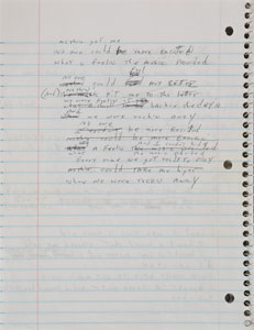 Lot #2338 Brad Delp's Notebook with Handwritten Notes and Lyrics - Image 12