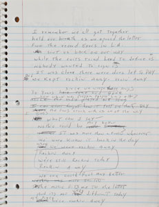 Lot #2338 Brad Delp's Notebook with Handwritten Notes and Lyrics - Image 14
