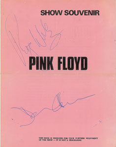 Lot #2170  Pink Floyd Signed Program - Image 3