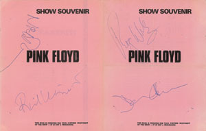 Lot #2170  Pink Floyd Signed Program - Image 1