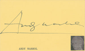 Lot #414 Andy Warhol