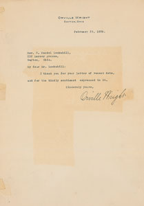 Lot #350 Orville Wright - Image 1