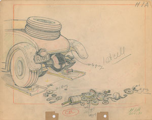 Lot #772 Peg Leg Pete production drawings from Mickey's Service Station - Image 2