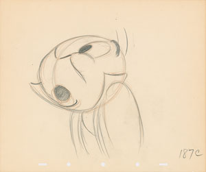 Lot #818 Jiminy Cricket production drawing from a WWII Cartoon Short - Image 1