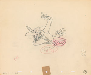 Lot #812 Jim Crow production drawing from Dumbo - Image 1
