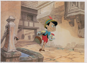Lot #803 Pinocchio production cel from Pinocchio