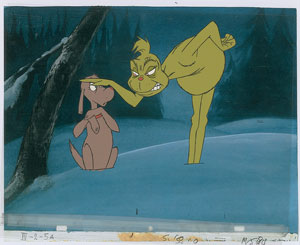 Lot #896 Grinch and Max production cels from