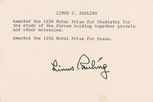 Lot #45 Linus Pauling - Image 3