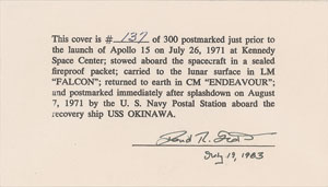 Lot #358  Apollo 15 - Image 2
