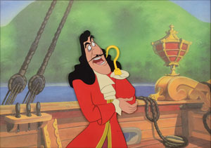 Lot #832 Captain Hook production cel from Peter Pan - Image 2