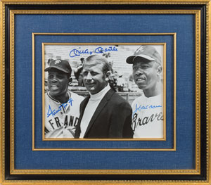 Lot #749 Mantle, Mays, and Aaron - Image 1