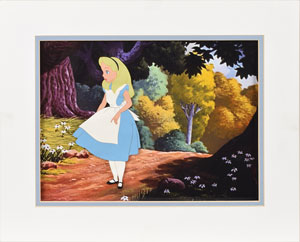 Lot #825 Alice production cel from Alice in