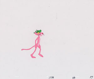 Lot #895 Pink Panther production cels and drawings from The Pink Panther - Image 1
