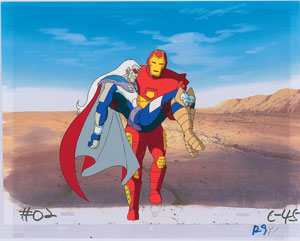 Lot #887 Ironman and Century production cel from Ironman - Image 1