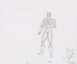 Lot #888 Mr. Fantastic and the Thing production cels from Fantastic Four - Image 2