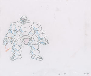 Lot #888 Mr. Fantastic and the Thing production cels from Fantastic Four - Image 3