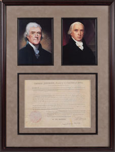 Lot #60 Thomas Jefferson and James Madison