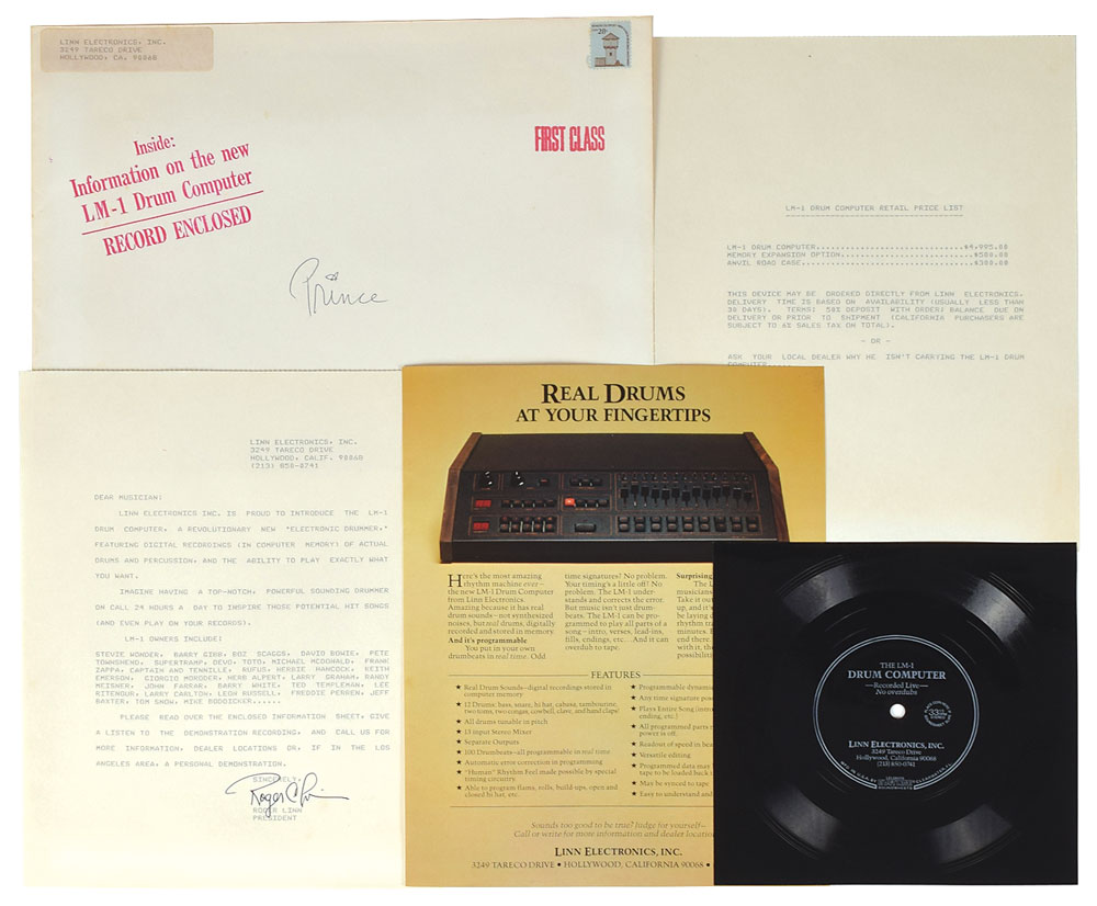 Lot #6003  Prince's Electronics Drum Computer Info Packet