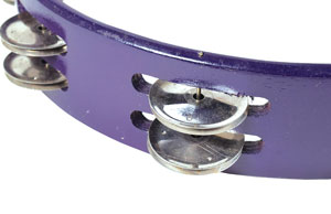 Lot #6056  Prince's Personally-Owned and -Used Purple Tambourine - Image 2