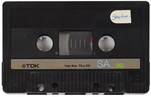 Lot #6215  Prince 1994 Black Album Cassette Tape