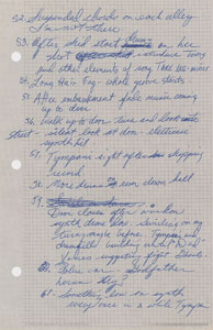 Lot #6021  Prince's Purple Rain Nine-Page Handwritten Musical Enhancement Notes - Image 7
