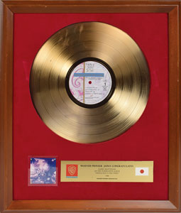 Lot #6135  Prince Sign o' the Times Gold Sales Award