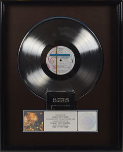 Lot #6136  Prince Sign o' the Times Platinum Sales Award