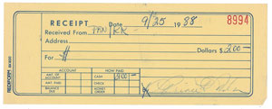 Lot #6180  Prince Set of (3) Petty Cash Receipts