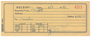 Lot #6180  Prince Set of (3) Petty Cash Receipts - Image 3