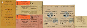 Lot #6102  Prince 1986 Parade Set of (5) European Concert Tickets