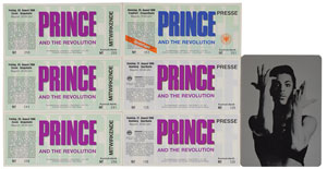 Lot #6100  Prince Collection of (6) Parade European Concert Tickets and Invitations