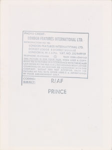Lot #6028  Prince Purple Rain Tour Original Photograph - Image 2