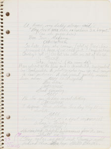 Lot #6078  Prince's Cherry Moon Personal Notebook with Extensive Handwritten Working Script - Image 2