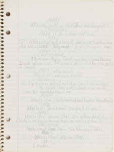 Lot #6078  Prince's Cherry Moon Personal Notebook with Extensive Handwritten Working Script - Image 6