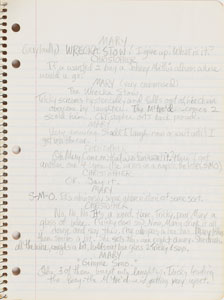 Lot #6078  Prince's Cherry Moon Personal Notebook with Extensive Handwritten Working Script - Image 7