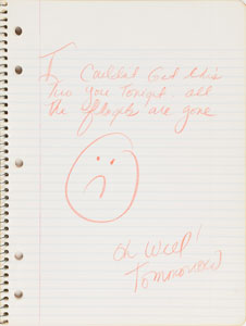 Lot #6078  Prince's Cherry Moon Personal Notebook with Extensive Handwritten Working Script - Image 13
