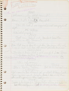 Lot #6078  Prince's Cherry Moon Personal Notebook with Extensive Handwritten Working Script - Image 15