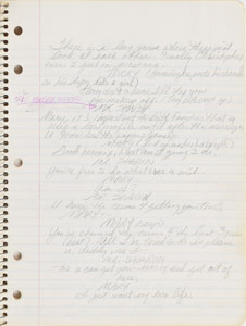 Lot #6078  Prince's Cherry Moon Personal Notebook with Extensive Handwritten Working Script - Image 18