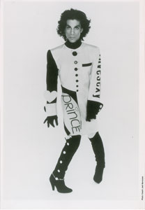 Lot #6172  Prince's Personally-Owned and -Worn Hoop Earring and Silkscreen Test for Clothing - Image 3