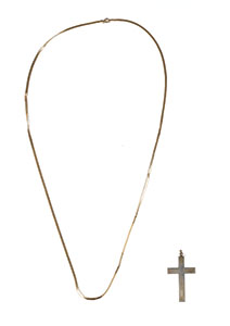 Lot #6075  Prince's Personally-Owned and Stage-Worn Waist Chain and Cross Worn on Parade Tour - Image 1