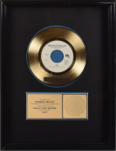 Lot #6084  Prince 'Kiss' Single Sales Award