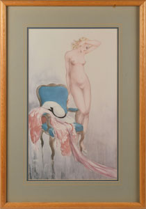 Lot #6091  Prince's Personally-Owned Louis Icart 'Pink Slip' Print