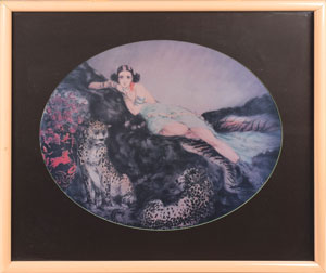 Lot #6092  Prince's Personally-Owned Louis Icart 'Thais' Print