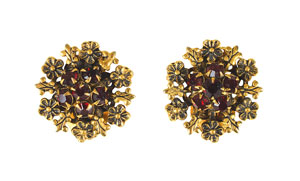 Lot #6063  Prince Personally-Gifted Pair of 'Raspberry' Earrings